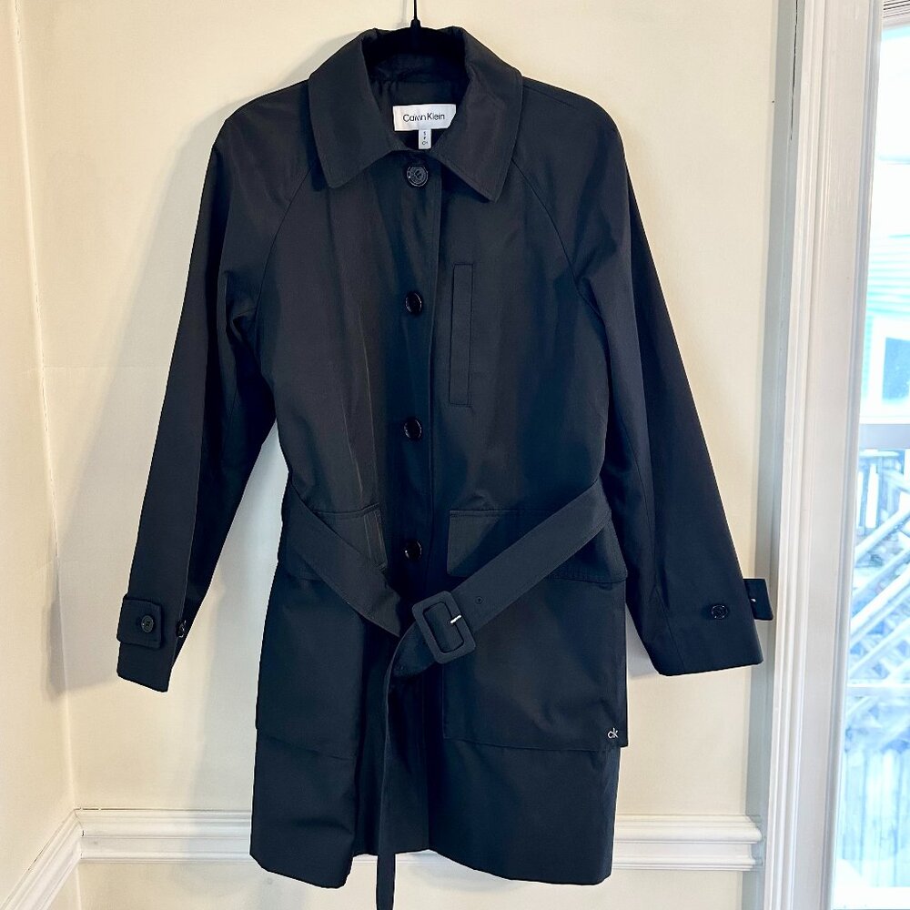 Calvin Klein Black Trench Coat